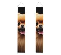 Striscione per portico della Pomerania per porta d'ingresso Bandiera da appendere per vacanze stagionali Portico Cartello di benvenuto per interni ed esterni Decorazioni di laurea Classe del 2025