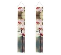 Striscione per portico di laurea BROLEO An Orchid. Stampe decorative per porta, per feste in cortile per interni ed esterni, 30,5 x 180 cm