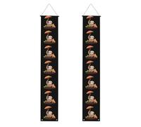 Striscione per portico di laurea BROLEO Funghi sotto l'albero dei funghi stampe decorative banner cartello per porta, per esterni e interni, cortile, feste 30,5 x 180 cm