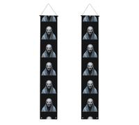 Striscione per portico di laurea BROLEO The devil under the cloak stampe decorative banner cartello per porta, per esterni e interni, cortile, feste, 30,5 x 180 cm