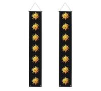 Striscione per portico di laurea con scritta "YYHWHJDE The kindly smiling sun", decorazione per porta, per esterni e interni, per feste in cortile, 30,5 x 180 cm