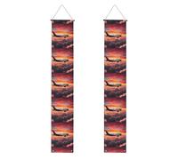 Striscione per portico di laurea con stampa cielo tramonti aereo riutilizzabile banner per feste cerimonie porte anteriori