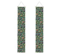 Striscione per portico di laurea con stampa di atlante di insetti, cartello anteriore, bandiere da appendere, decorazioni per feste, per porte esterne e interne