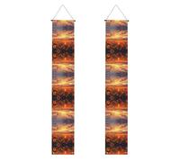 Striscione per portico di laurea con stampa di girasoli gialli al tramonto, decorazioni per feste durevoli, perfette per congratulazioni, cerimonie, porta d'ingresso