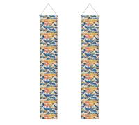 Striscione per portico di laurea YYHWHJDE beach maui hawaii tramonto onde mare nuvole stampa decorazione banner cartello per porta, per esterni e interni, cortile, feste 30,5 x 180 cm