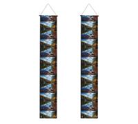 Striscione per portico di laurea YYHWHJDE Forest Lakes of New Hampshire stampa decorazione banner porta segno, per esterni e interni, cortile, feste, 30,5 x 180 cm