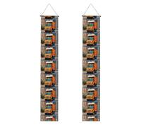 Striscione per portico di laurea YYHWHJDE I Love Garbage Trucks stampa decorazione banner cartello per porta, per esterni e interni, cortile, feste, 30,5 x 180 cm