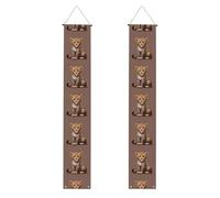 Striscione per portico di laurea YYHWHJDE The coquettish little leopard stampa decorazione banner porta segno, per esterni e interni, cortile, feste, 30,5 x 180 cm