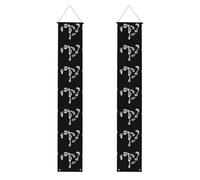 Striscione per portico di laurea YYHWHJDE The devil's footprints stampa decorazione banner cartello per porta, per esterni e interni, cortile, feste, 30,5 x 180 cm