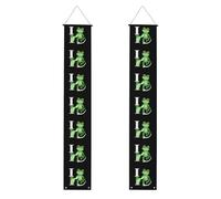 Striscione per portico di laurea YYHWHJDE The Frog Prince who said he loved you stampa decorazione banner cartello per porta, per esterni e interni, cortile, feste, 30,5 x 180 cm