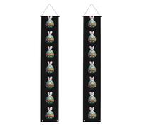 Striscione per portico di laurea YYHWHJDE The little white rabbit on the easter egg Printing Decor Banner Door Sign, per esterni e interni, cortile, feste, 30,5 x 180 cm