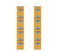Striscione per portico WZYWHJ Cat che gioca con palla di corda stampa decorazione da appendere alla parete banner cartello per porta, per esterni e interni, cortile, feste, 30,5 x 180 cm