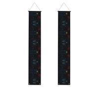 Striscione per portico WZYWHJ costellazione ammassi stellari galassie stampe decorative da appendere alla parete striscione cartello per porta, per esterni e interni, cortile, feste 30,5 x 180 cm