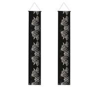 Striscione per portico WZYWHJ Diamond Cat Head Pattern Decor Wall Hanging Banner Door Sign, per esterni e interni, cortile, feste, 30,5 x 180 cm