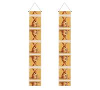 Striscione per portico WZYWHJ Kind kangaroo mother stampa decorazione da appendere alla parete striscione cartello per porta, per esterni e interni, cortile, feste, 30,5 x 180 cm