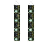 Striscione per portico WZYWHJ Libellula Volante Stampe Decor Appeso alla Parete Banner Porta Segno, per Esterni Interni Cortili Feste 30,5 x