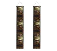 Striscione per portico WZYWHJ Little riccio che tiene un ombrello, decorazione da appendere alla parete, per esterni, interni, cortile, feste, 30,5 x 180 cm