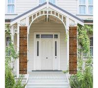 Striscione per portico WZYWHJ Stripes su leopardi stampato decorazione da appendere alla parete banner porta segno, per esterni e interni, cortile, feste, 30,5 x 180 cm