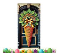 Striscione Porta Pasquale 90 X 180 Cm Impermeabile Coniglio | Stendardi Pasquali Per La Porta D'Ingresso Per Esterni Ufficio Aula Ingresso Giardino Patio e Feste