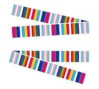 Striscione rettangolare colorato arcobaleno gay bandiera da tirare festival celebrazione casa camera da letto dormitorio banner stringa rettangolare