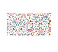 Striscione romantico con stampa floreale con uccelli e farfalle, decorazioni per tutte le occasioni, per il Ringraziamento, feste di compleanno e molto altro ancora