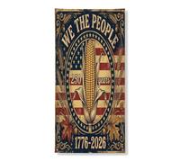 Striscione rustico vintage per porta, decorazione patriottica per 250 anni, decorazione per interni ed esterni, per festa dell'indipendenza, 91 x 182 cm