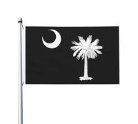 Striscione South Carolina Palmetto Trees Con 2 Occhielli Bandiera Robuste Segnali Da Giardino Per Letto Interni Balcone 3X5 Ft