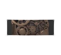 Striscione Steampunk con ingranaggi meccanici personalizzati grandi striscioni per feste all'aperto Lndoor con quattro fori rotondi in metallo banner segno per la decorazione di feste aziendali