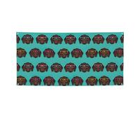 Striscione tedesco a pelo corto con occhiali con stampa versatile per feste, Ringraziamento e decorazioni di compleanno, per tutte le occasioni