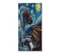 Striscione tedesco a pelo corto per porta, 91 x 182 cm, decorazione per porta d'ingresso, per interni ed esterni, per ingresso del cane