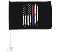 Striscione Thin Red And Blue Line American Resistente Alle Intemperie Bandiera Pace Appendere Decorazioni Da Esterno Per Fattoria Festa Decorazioni 3X5 Ft