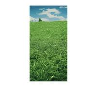 Striscione verde per porta del prato 90 x 180 cm striscioni per feste cartello di benvenuto stagionale decorazione verticale porta da appendere per portico ingresso decorazione giardino