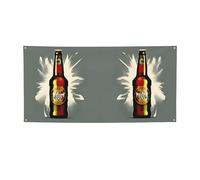 Striscione versatile con stampa a bolle di birra, decorazioni per eventi, Ringraziamento, feste di compleanno e altro ancora