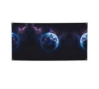 Striscione versatile con stampa di pianeti dell'universo, decorazioni per eventi, Ringraziamento, feste di compleanno e altro ancora