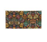 Striscione versatile con stampa di teschi di zucchero, decorazioni per feste, Ringraziamento e compleanno, per tutte le occasioni