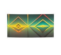 Striscione versatile con stampa geometrica astratta, decorazioni per eventi, Ringraziamento, feste di compleanno