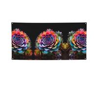 Striscione versatile per feste, con stampa di piante grasse, decorazioni per eventi, Ringraziamento, feste di compleanno e altro ancora