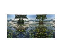 Striscione versatile per feste con stampa lago pacifico,Migliori bandiere banner per eventi,Per decorazioni per feste di compleanno