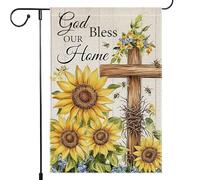 Striscione With God All Things Are Possible Fall Cross Bandiere Decorative Divertenti 30X45Cm Bandiera Per Soggiorno Interni