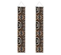 Striscioni astratti per porte con stampa in marmo e pietra, per interni ed esterni, per porta d'ingresso, decorazioni per feste e giardini