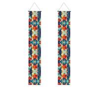 Striscioni colorate per portico stampate con piccole volpi, striscioni decorativi appendibili, adatti per feste, decorazione multi-scena per interni ed esterni