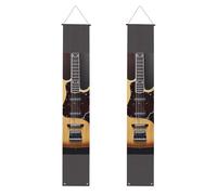 Striscioni da veranda con strumenti musicali a chitarra, striscioni da appendere alla porta, cartello di buon compleanno per veranda, striscioni per feste, sfondo fotografico, cartelli per porta d'i