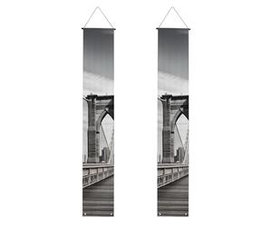 Striscioni da veranda sul ponte di Brooklyn, striscioni da appendere alla porta, cartello di buon compleanno per veranda, striscioni per feste, sfondo fotografico, cartelli per porta d'ingresso per