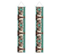 Striscioni decorative stampate con gatto curioso - striscioni per eventi per feste, adatti per interni ed esterni da appendere