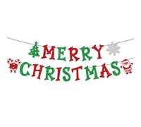 Striscioni di Natale per interni Decorazioni da festa con Babbo Natale e | Natalizia da Soffitto per Soffitto Porta Mensola Albero Casa Soggiorno Ufficio Ingresso