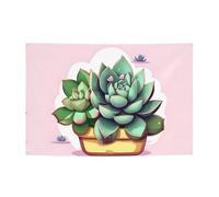 Striscioni e bandiere stampate con piante grasse, sfondi da appendere, adatti per forniture per feste di vacanza e decorazioni per la casa.