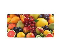 Striscioni e cartelli con frutta fresca per esterni e interni, decorazione per feste, banner personalizzato con occhielli sfondo di compleanno cartello poster sfondo fotografico per eventi di nozze