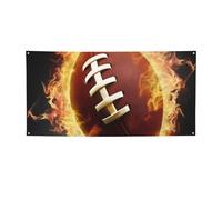 Striscioni e cartelli di football americano fiammeggiante per esterni e interni banner decorazione per feste Banner personalizzato con occhielli sfondo di compleanno segno poster sfondo fotografico