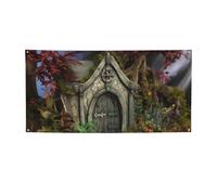 Striscioni e cartelli gotici per giardino delle fate all'aperto e interni banner decorazione per feste banner personalizzato con occhielli sfondo di compleanno segno poster sfondo fotografico per