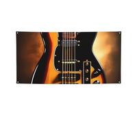 Striscioni e cartelli per chitarra strumentale Bandiere da appendere alla parete Banner personalizzato per feste con 4 fori sfondo con testo fotografico sfondo per feste di compleanno per interni ed